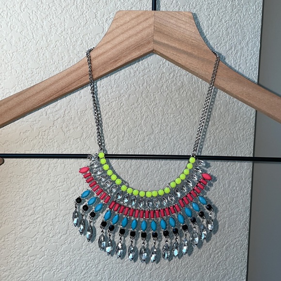 Bibb Statement Necklace- 6 Layers of beading- Costume Jewelry - Picture 2 of 5